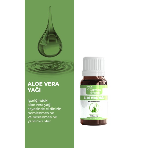 LOKMAN EFENDİ ALOE VERA YAĞI 20 CC LOKMAN EFENDİ ALOE VERA YAĞI 20 CC
