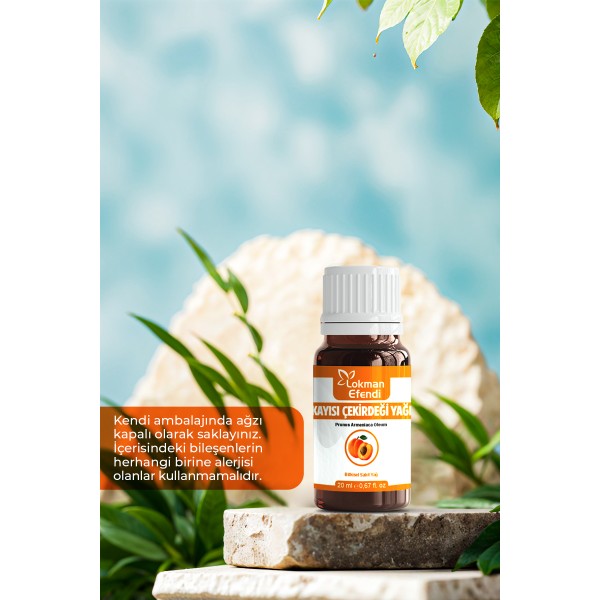 LOKMAN EFENDİ KAYISI ÇEKİRDEĞİ YAĞI 20 CC LOKMAN EFENDİ KAYISI ÇEKİRDEĞİ YAĞI 20 CC