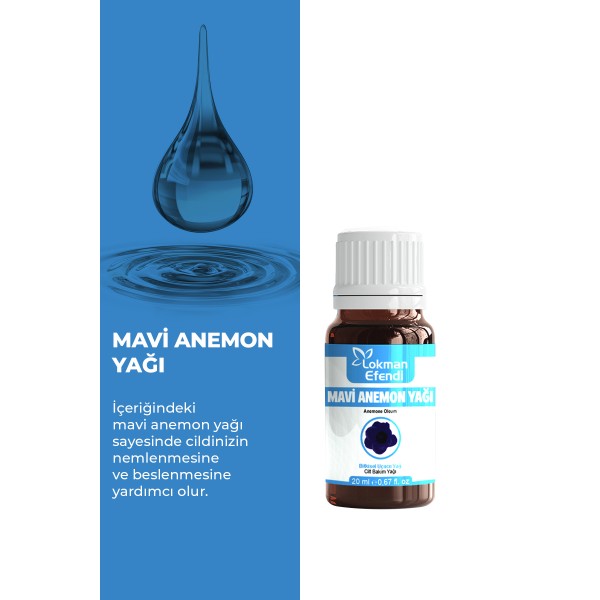 LOKMAN EFENDİ MAVİ ANEMON YAĞI 20 CC