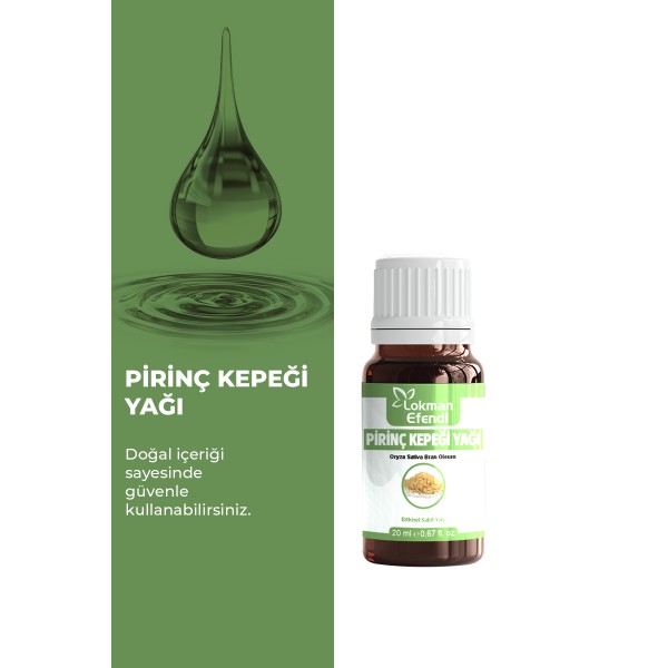 LOKMAN EFENDİ PİRİNÇ KEPEĞİ YAĞI 20 CC LOKMAN EFENDİ PİRİNÇ KEPEĞİ YAĞI 20 CC