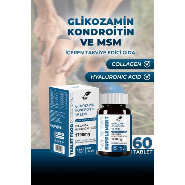 GLİKOZAMİN KONDROİTİN VE MSM İÇEREN TAKVİYE EDİCİ GIDA 60 TABLET