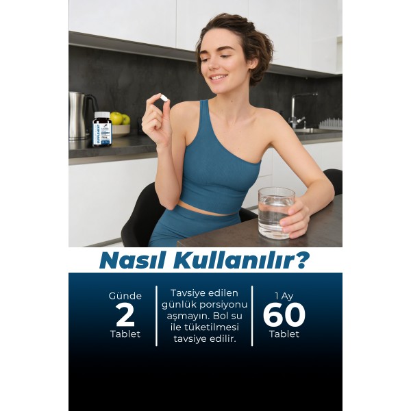 GLİKOZAMİN KONDROİTİN VE MSM İÇEREN TAKVİYE EDİCİ GIDA 60 TABLET