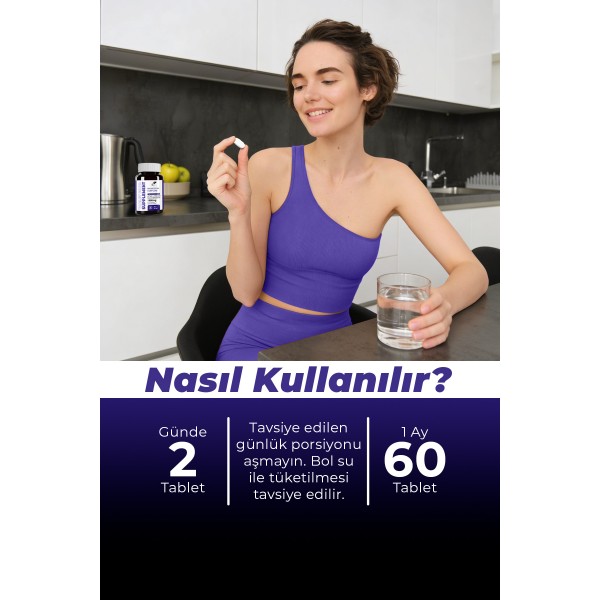 MAGNEZYUM KOMPLEKS TAKVİYE EDİCİ GIDA 60 TABLET