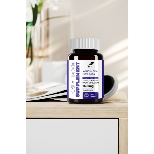 MAGNEZYUM KOMPLEKS TAKVİYE EDİCİ GIDA 60 TABLET
