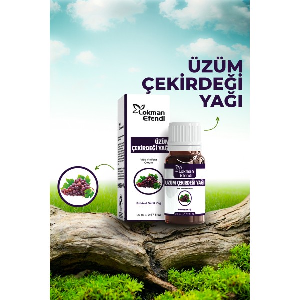 LOKMAN EFENDİ ÜZÜM ÇEKİRDEĞİ YAĞI 20 CC LOKMAN EFENDİ ÜZÜM ÇEKİRDEĞİ YAĞI 20 CC