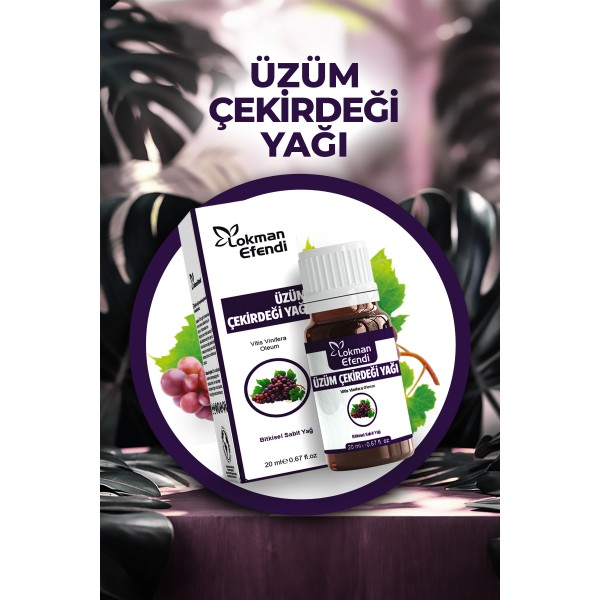 LOKMAN EFENDİ ÜZÜM ÇEKİRDEĞİ YAĞI 20 CC LOKMAN EFENDİ ÜZÜM ÇEKİRDEĞİ YAĞI 20 CC