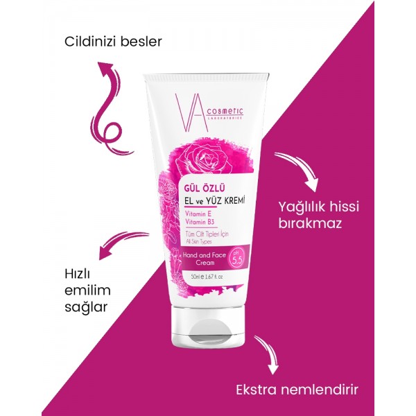 VA COSMETIC GÜL ÖZLÜ KREM 50 ML