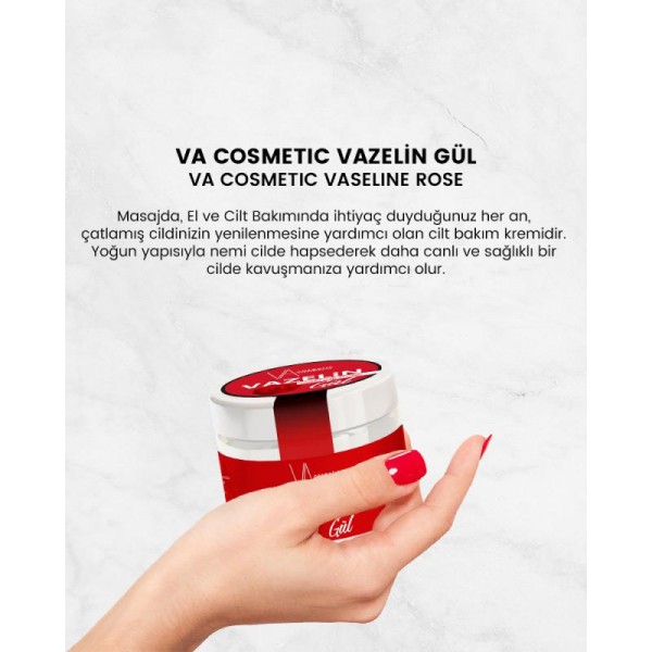 VA COSMETIC VAZELİN GÜL 50 ML