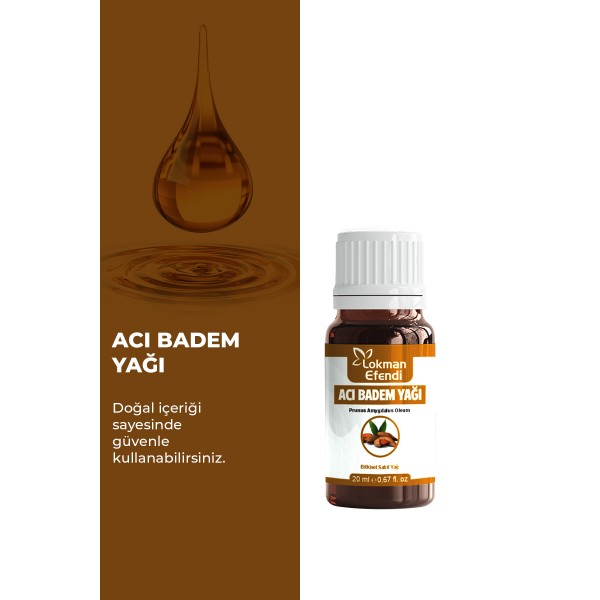 LOKMAN EFENDİ ACI BADEM YAĞI 20 CC