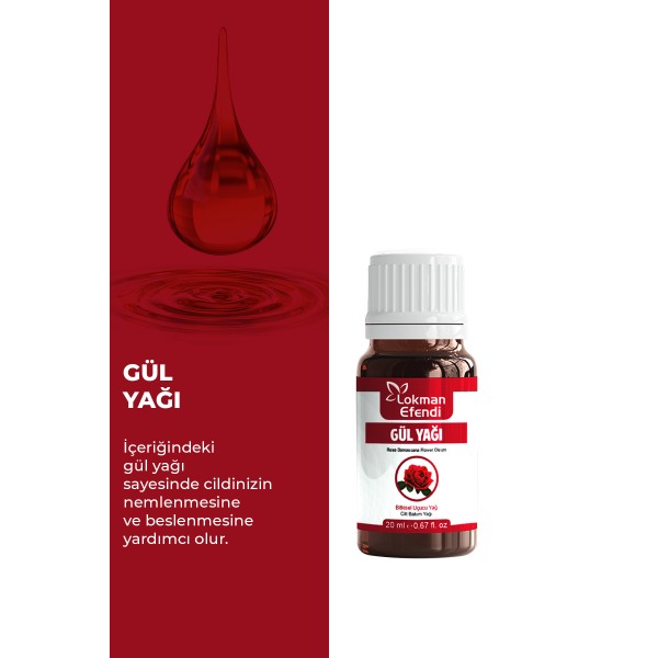 LOKMAN EFENDİ GÜL YAĞI 20 CC