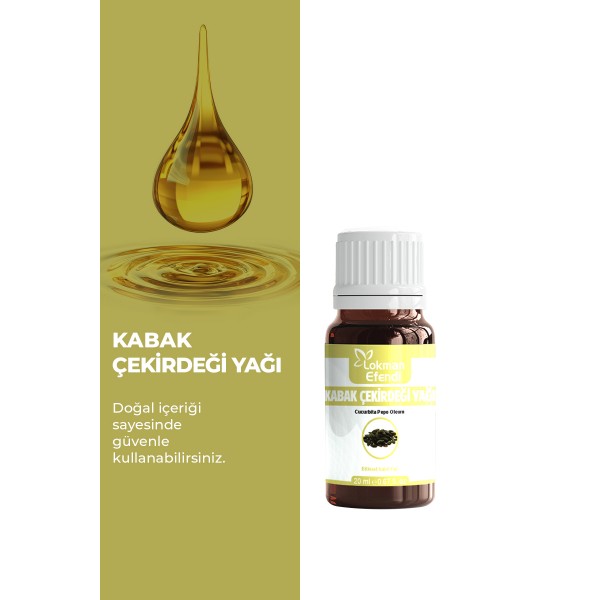 LOKMAN EFENDİ KABAK ÇEKİRDEĞİ YAĞI 20 CC LOKMAN EFENDİ KABAK ÇEKİRDEĞİ YAĞI 20 CC