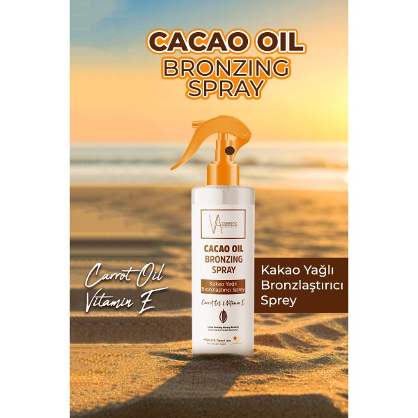 Kakao Yağlı Bronzlaştırıcı Sprey 200 ml Kakao Yağlı Bronzlaştırıcı Sprey 200 ml