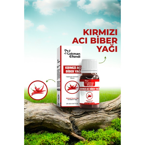 LOKMAN EFENDİ KIRMIZI ACI BİBER YAĞI 20 CC LOKMAN EFENDİ KIRMIZI ACI BİBER YAĞI 20 CC