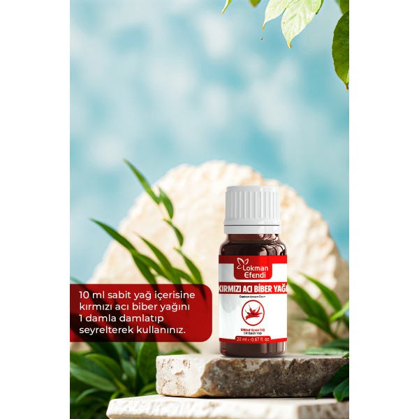 LOKMAN EFENDİ KIRMIZI ACI BİBER YAĞI 20 CC