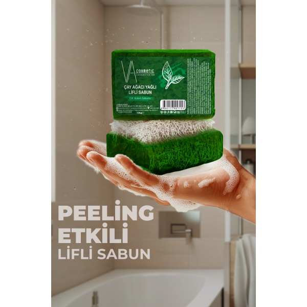 VA COSMETIC ÇAY AĞACI YAĞLI LİFLİ SABUN VA COSMETIC ÇAY AĞACI YAĞLI LİFLİ SABUN