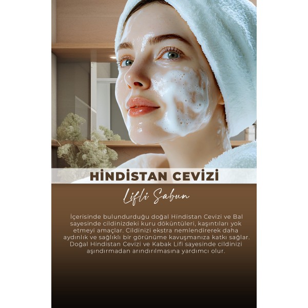 VA COSMETIC HİNDİSTAN CEVİZİ LİFLİ SABUN