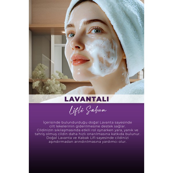 VA COSMETIC LAVANTALI LİFLİ SABUN 