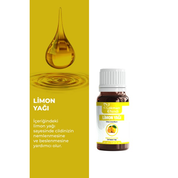 LOKMAN EFENDİ LİMON YAĞI 20 CC