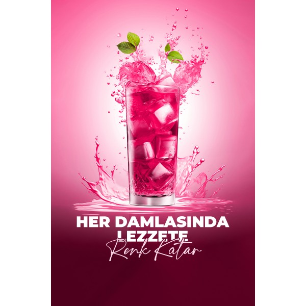 Sıvı Gıda Boyası Pembe 25 ml