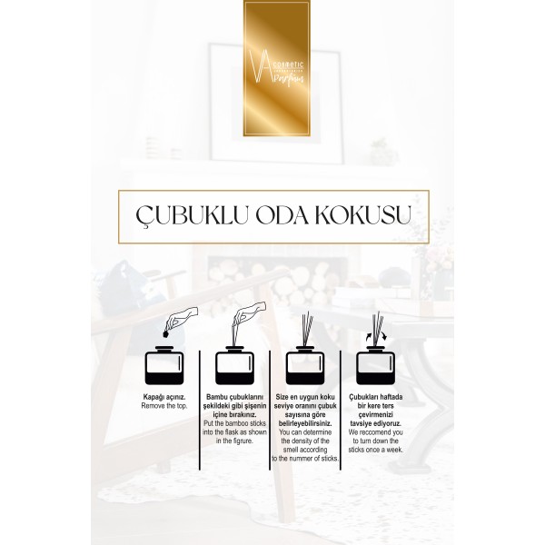 ODA KOKUSU D-002 MAVİ BAMBU ÇUBUĞU ODA KOKUSU D-002 MAVİ BAMBU ÇUBUĞU