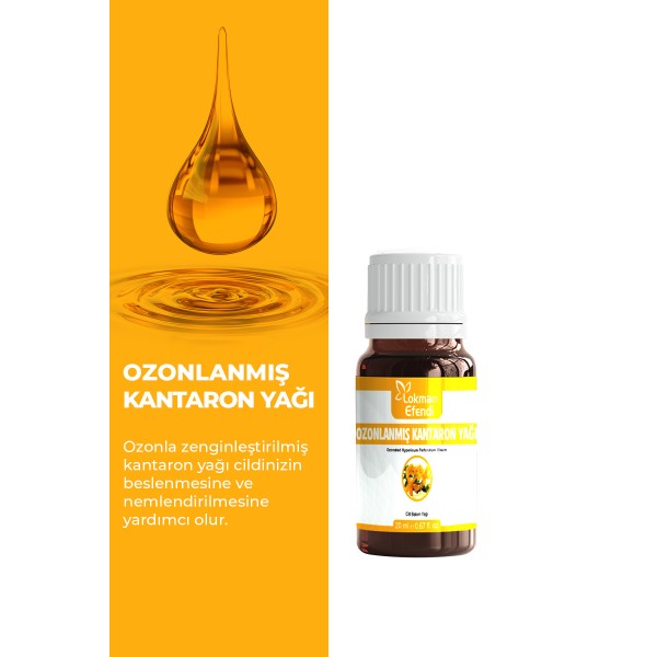 LOKMAN EFENDİ OZONLANMIŞ KANTARON YAĞI YAĞI 20 CC LOKMAN EFENDİ OZONLANMIŞ KANTARON YAĞI YAĞI 20 CC