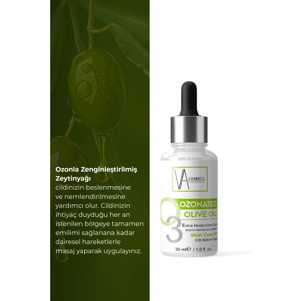 VA COSMETIC OZONLANMIŞ ZEYTİNYAĞI 30 ML VA COSMETIC OZONLANMIŞ ZEYTİNYAĞI 30 ML