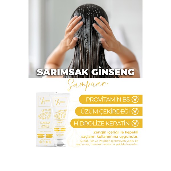 SARIMSAK GİNSENG ŞAMPUAN 250 ML