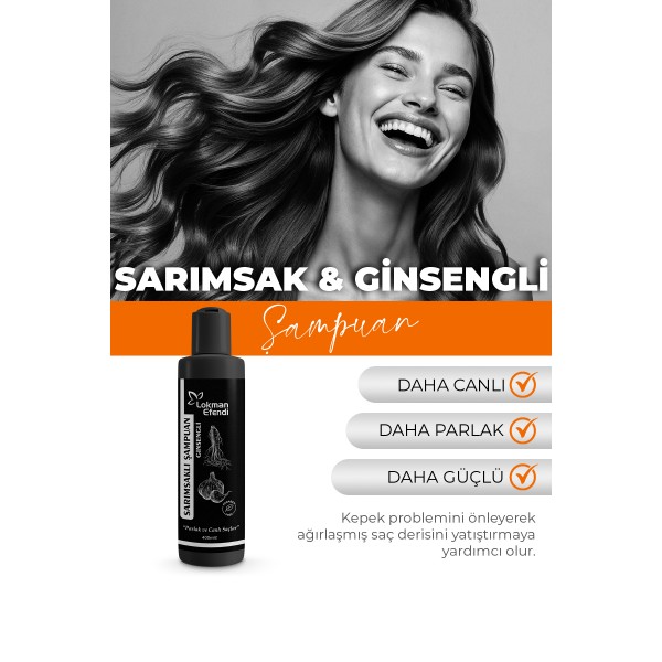 SARIMSAK GİNSENGLİ ŞAMPUAN 400 ML SARIMSAK GİNSENGLİ ŞAMPUAN 400 ML