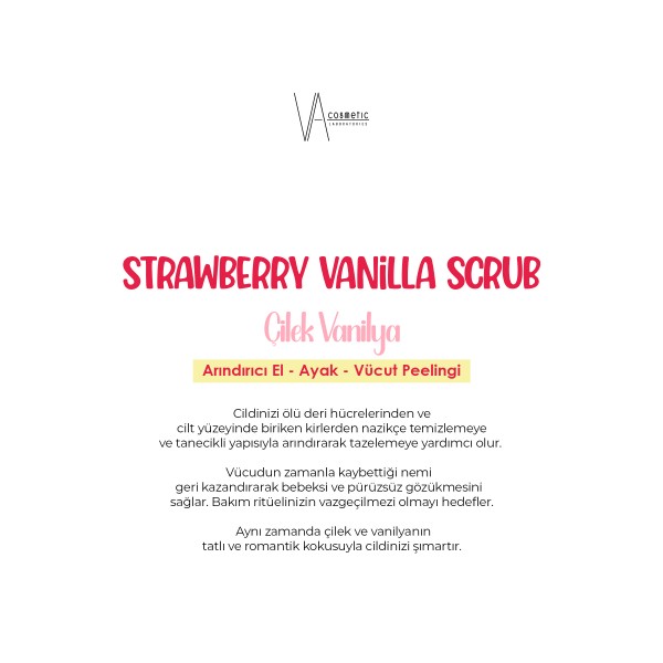 SCRUB ÇİLEK VANİLYA 300 ML SCRUB ÇİLEK VANİLYA 300 ML