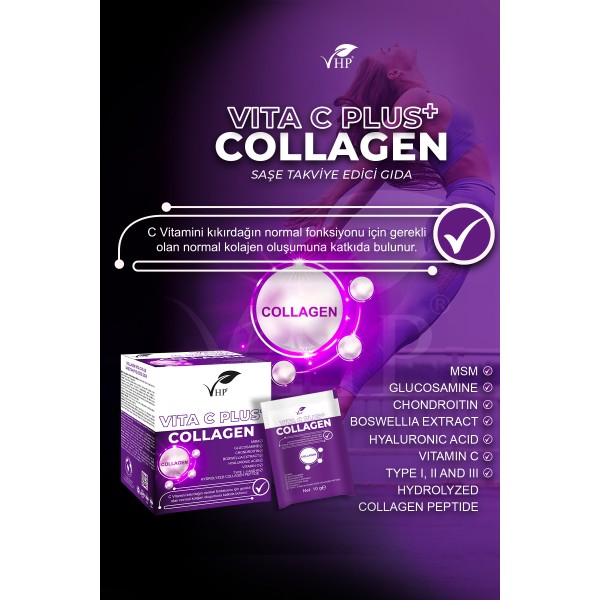 VHP COLLAGEN VITA C PLUS TAKVİYE EDİCİ GIDA 100 G 