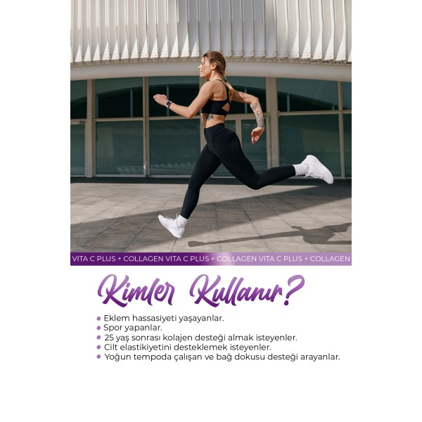 VHP COLLAGEN VITA C PLUS  TAKVİYE EDİCİ GIDA 100 G