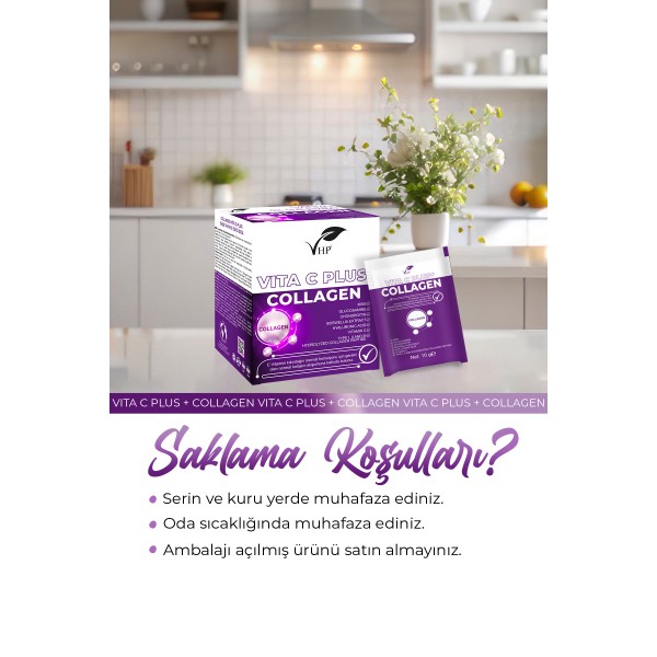 VHP COLLAGEN VITA C PLUS  TAKVİYE EDİCİ GIDA 100 G
