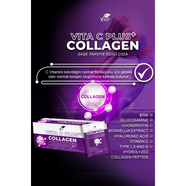 VHP COLLAGEN VITA C PLUS TAKVİYE EDİCİ GIDA 300 G 