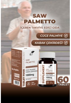 SAW PALMETTO İÇEREN TAKVİYE EDİCİ GIDA 60 TABLET SAW PALMETTO İÇEREN TAKVİYE EDİCİ GIDA 60 TABLET