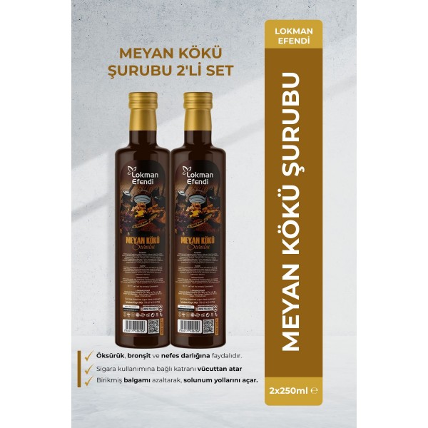 MEYAN KÖKÜ ŞURUBU 2'Lİ SET MEYAN KÖKÜ ŞURUBU 2'Lİ SET
