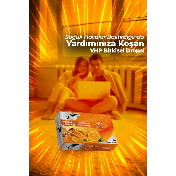 Portakal Zencefil Bitkisel Drops 60 gr