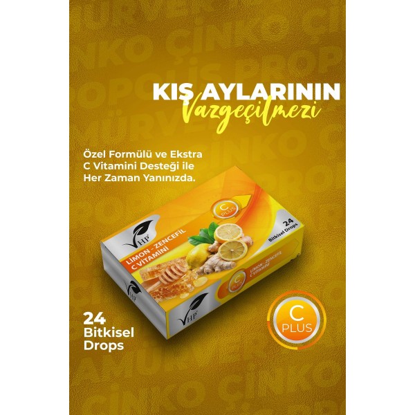 Limon Zencefil Bitkisel Drops 60 gr