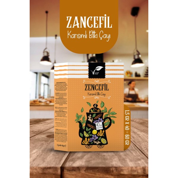 Zencefilli Poşet Çay 40 Lı 60 gr