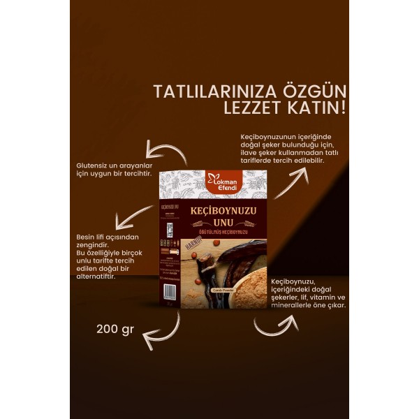 Keçiboynuzu Unu 200 gr Keçiboynuzu Unu 200 gr