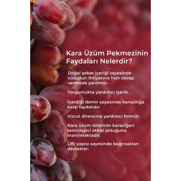 Kara Üzüm Pekmezi 700 gr Kara Üzüm Pekmezi 700 gr