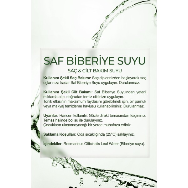 Biberiye Saç Bakım Seti 3 lü Biberiye Saç Bakım Seti 3 lü