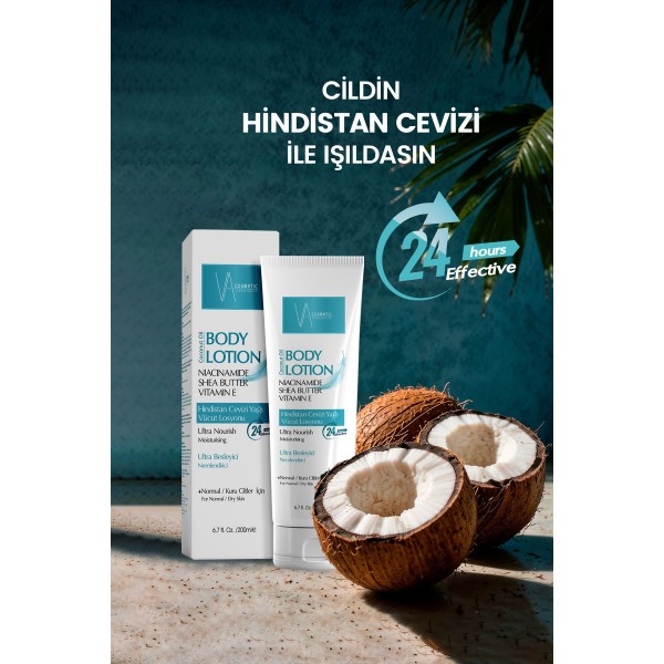 Coconut Oil Body Lotion / Hindistan Cevizi Yağı Vücut Losyonu 200 ml