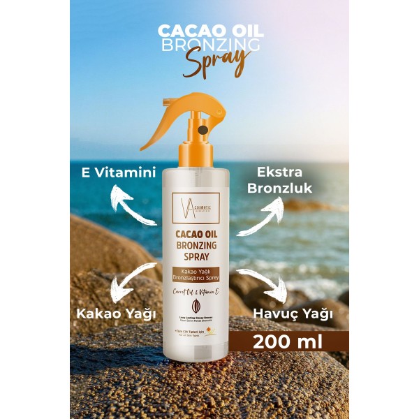 Kakao Yağlı Bronzlaştırıcı Sprey 200 ml