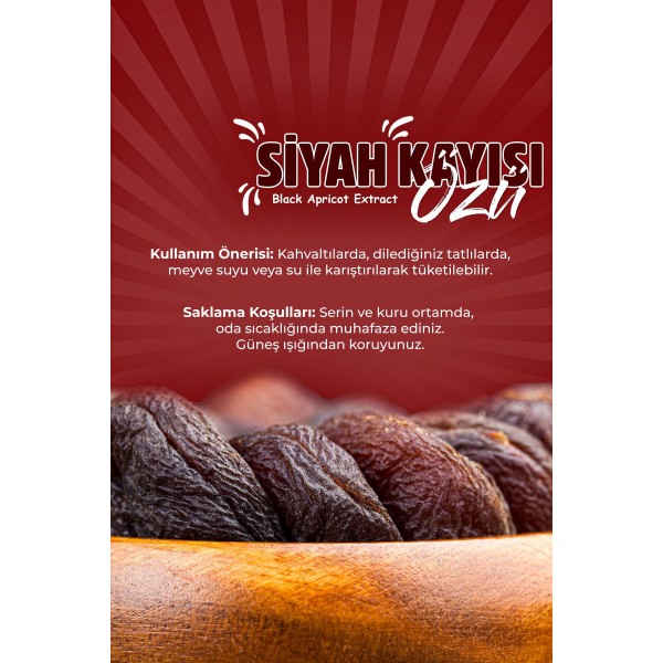 SİYAH KAYISI ÖZÜ 350 GR SİYAH KAYISI ÖZÜ 350 GR