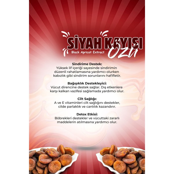 SİYAH KAYISI ÖZÜ 350 GR SİYAH KAYISI ÖZÜ 350 GR