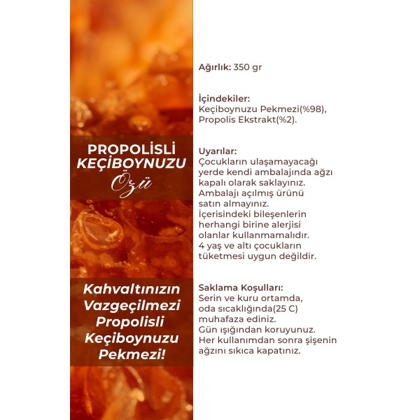 Propolisli Keçiboynuzu Özü 350 gr Propolisli Keçiboynuzu Özü 350 gr
