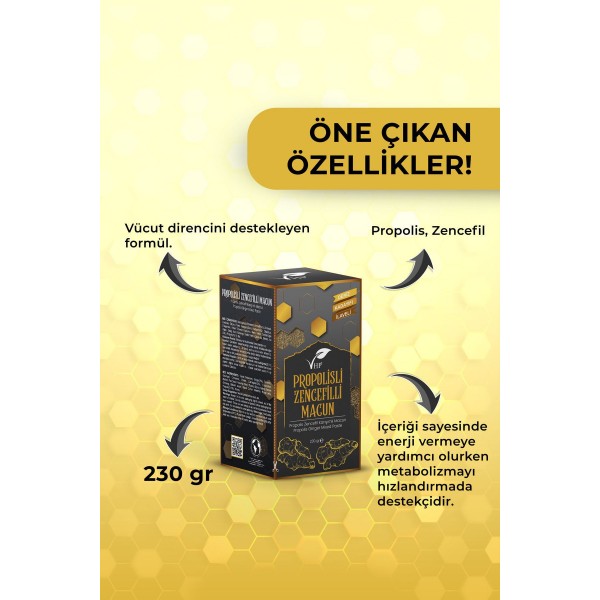 Propolisli Zencefilli Macun 230 gr