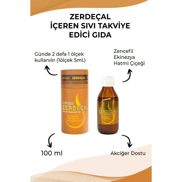 Zerdeçal Içeren Sıvı Takviye Edici Gıda 100ml