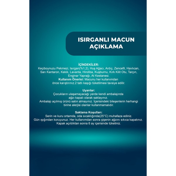 Isırganlı Macun 230 gr Isırganlı Macun 230 gr
