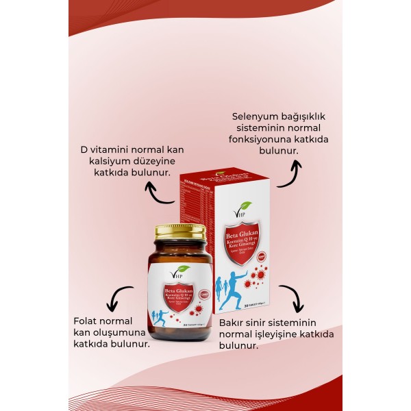 Beta Glukan Koenzimq10 Ve Kore Ginseng 30 Tablet Beta Glukan Koenzimq10 Ve Kore Ginseng 30 Tablet